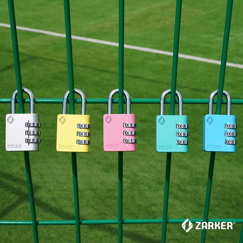 Zarker XD35 Combination Lock, 3-Digit Padlock for School, Gym, Sports, Locker Lock, Fence, Toolbox, Case, Outdoor, Hasp Storage (1-Pack, Yellow) - Image 5